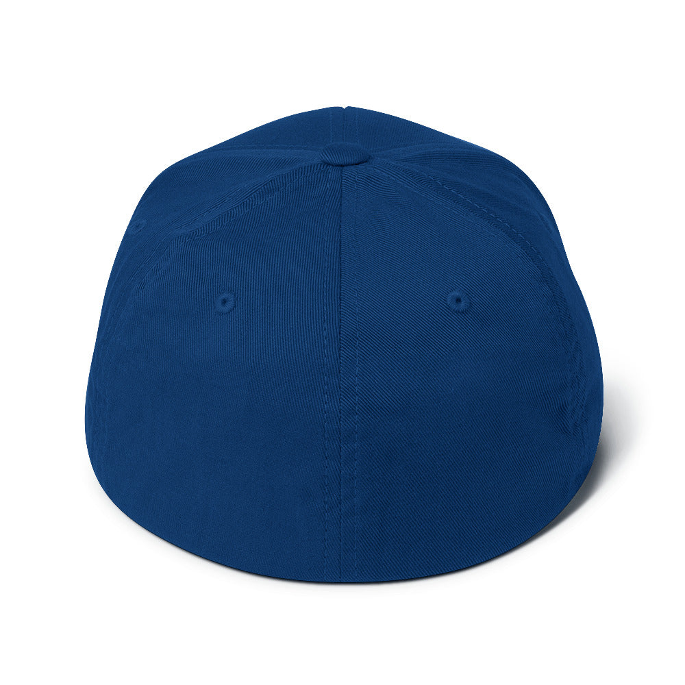 Stretch Band Structured Cap black logo