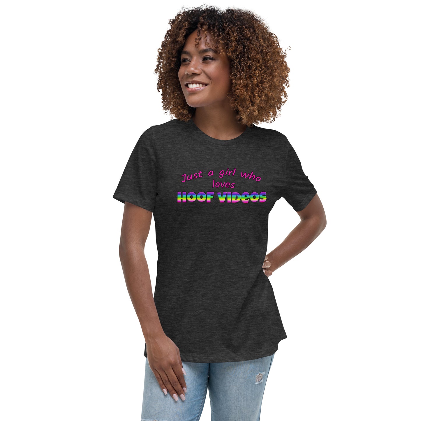 Women's Relaxed T-Shirt hoof videos