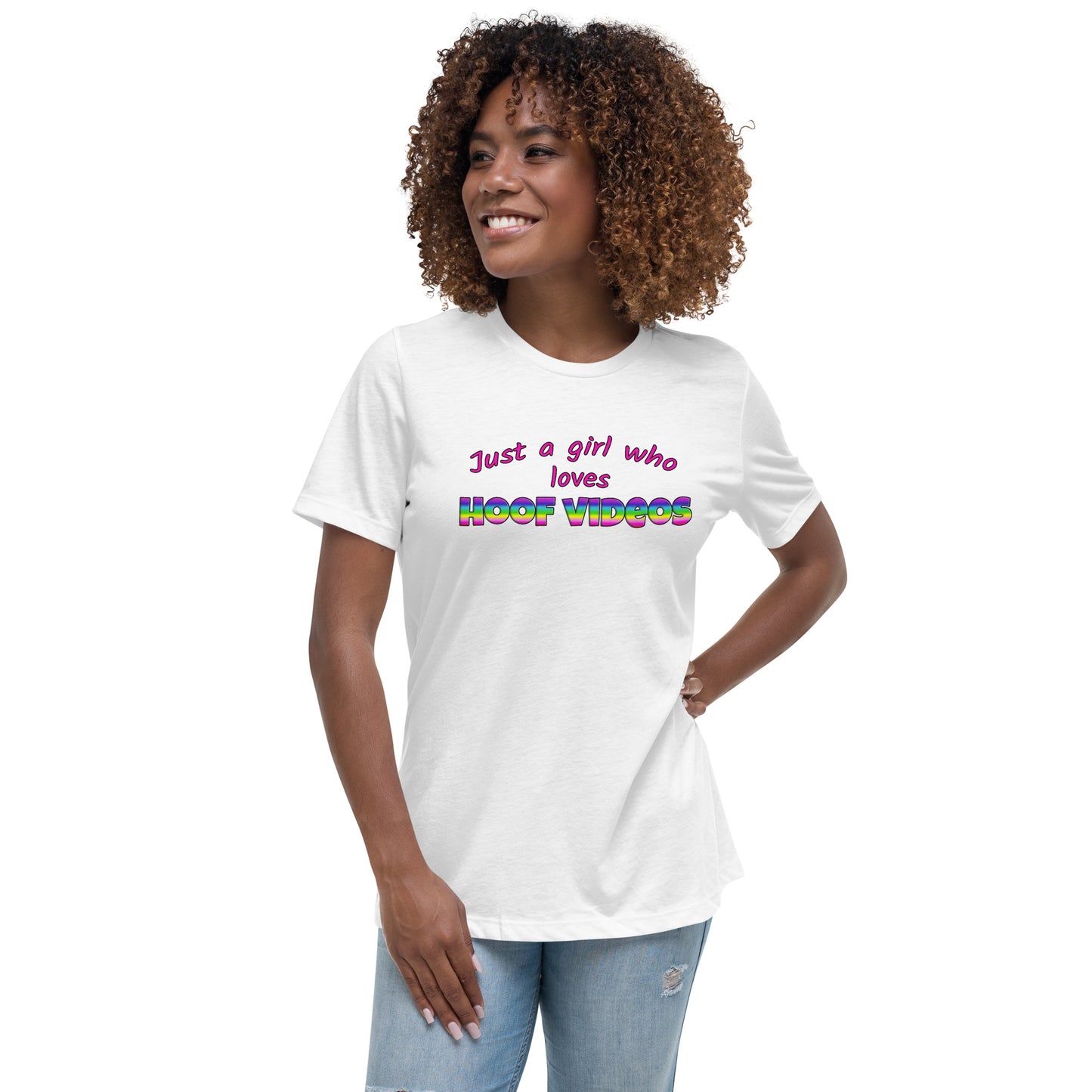 Women's Relaxed T-Shirt hoof videos