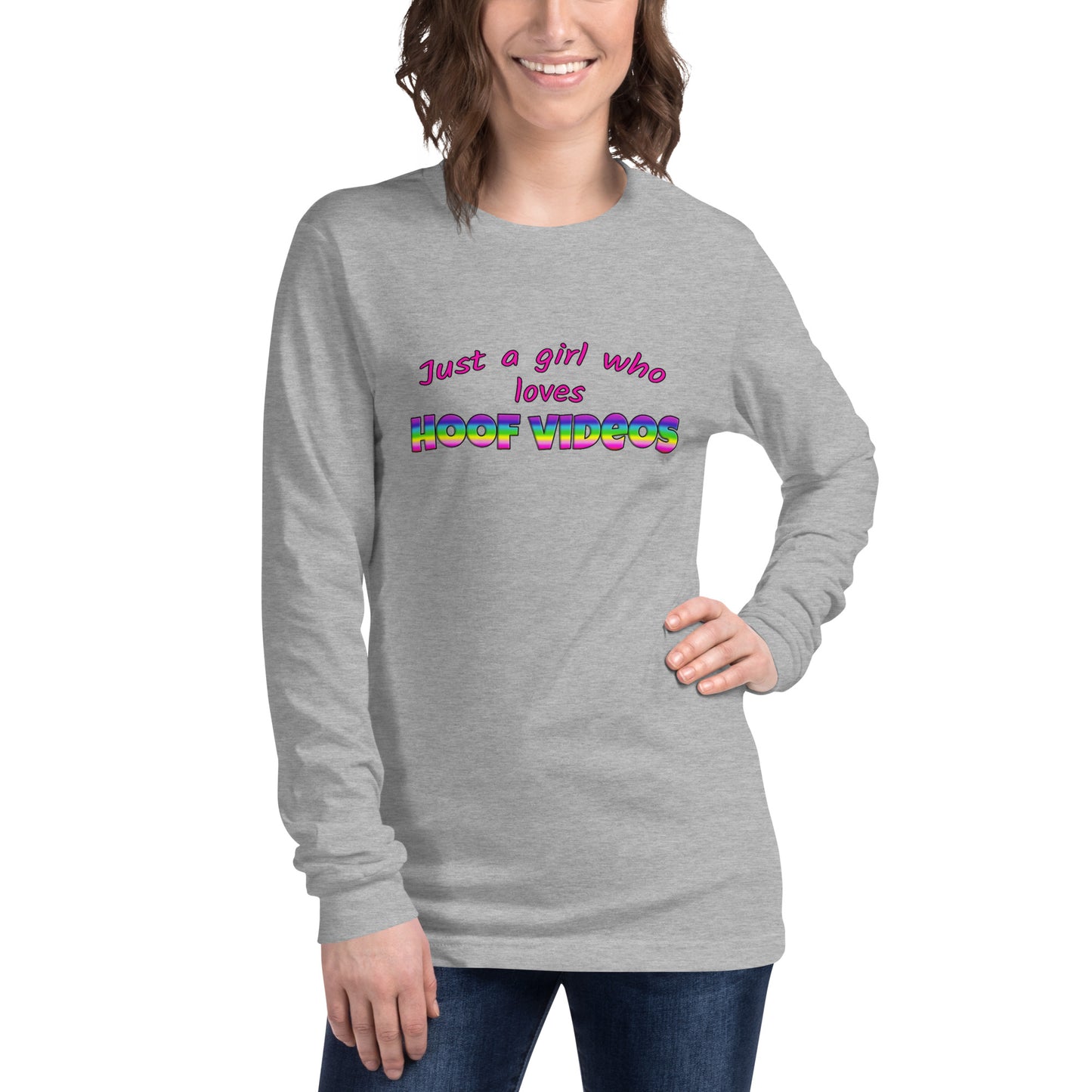 Unisex Long Sleeve Tee - hoof videos