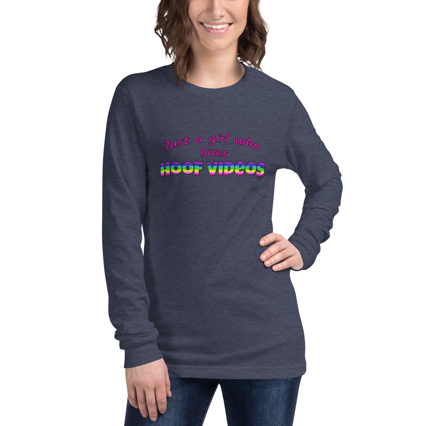 Unisex Long Sleeve Tee - hoof videos