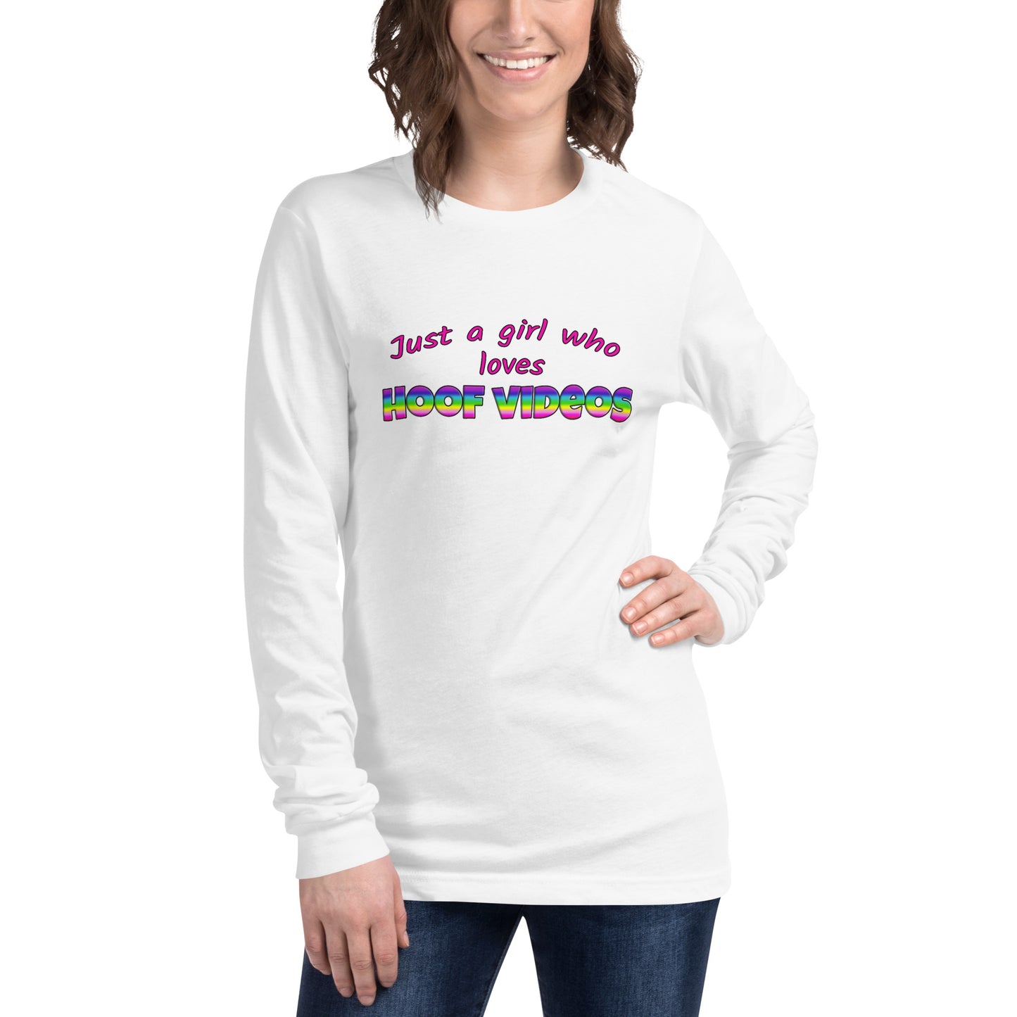 Unisex Long Sleeve Tee - hoof videos