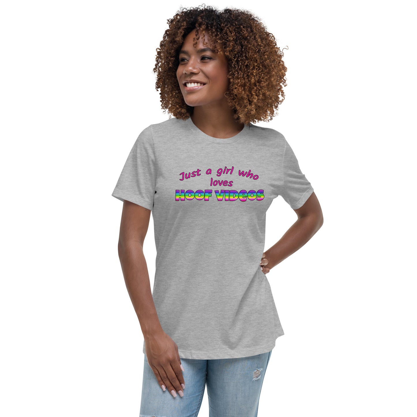 Women's Relaxed T-Shirt hoof videos