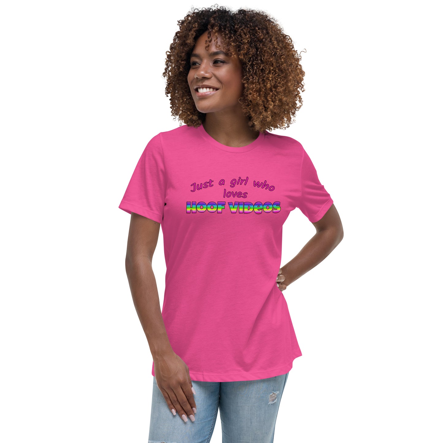 Women's Relaxed T-Shirt hoof videos