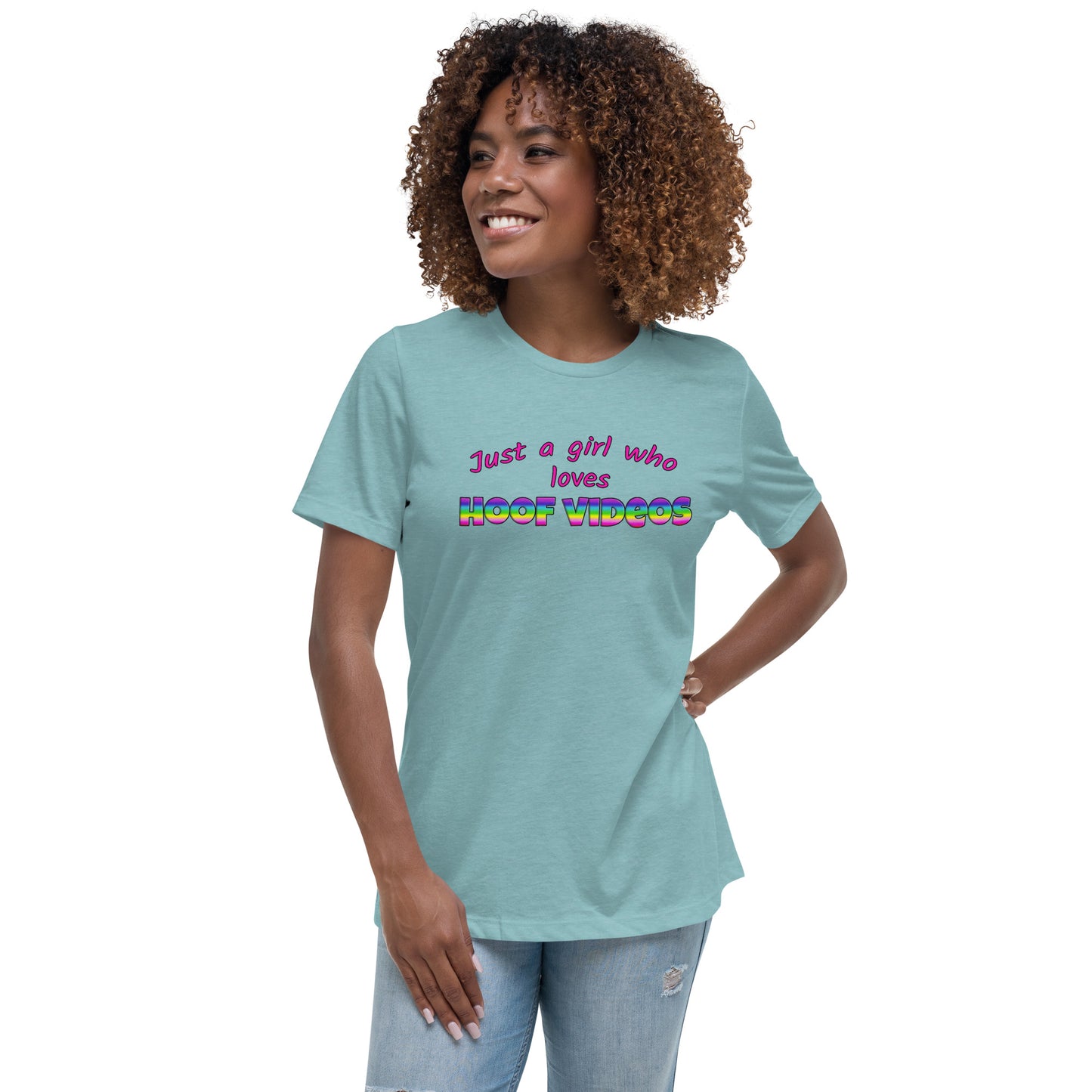 Women's Relaxed T-Shirt hoof videos