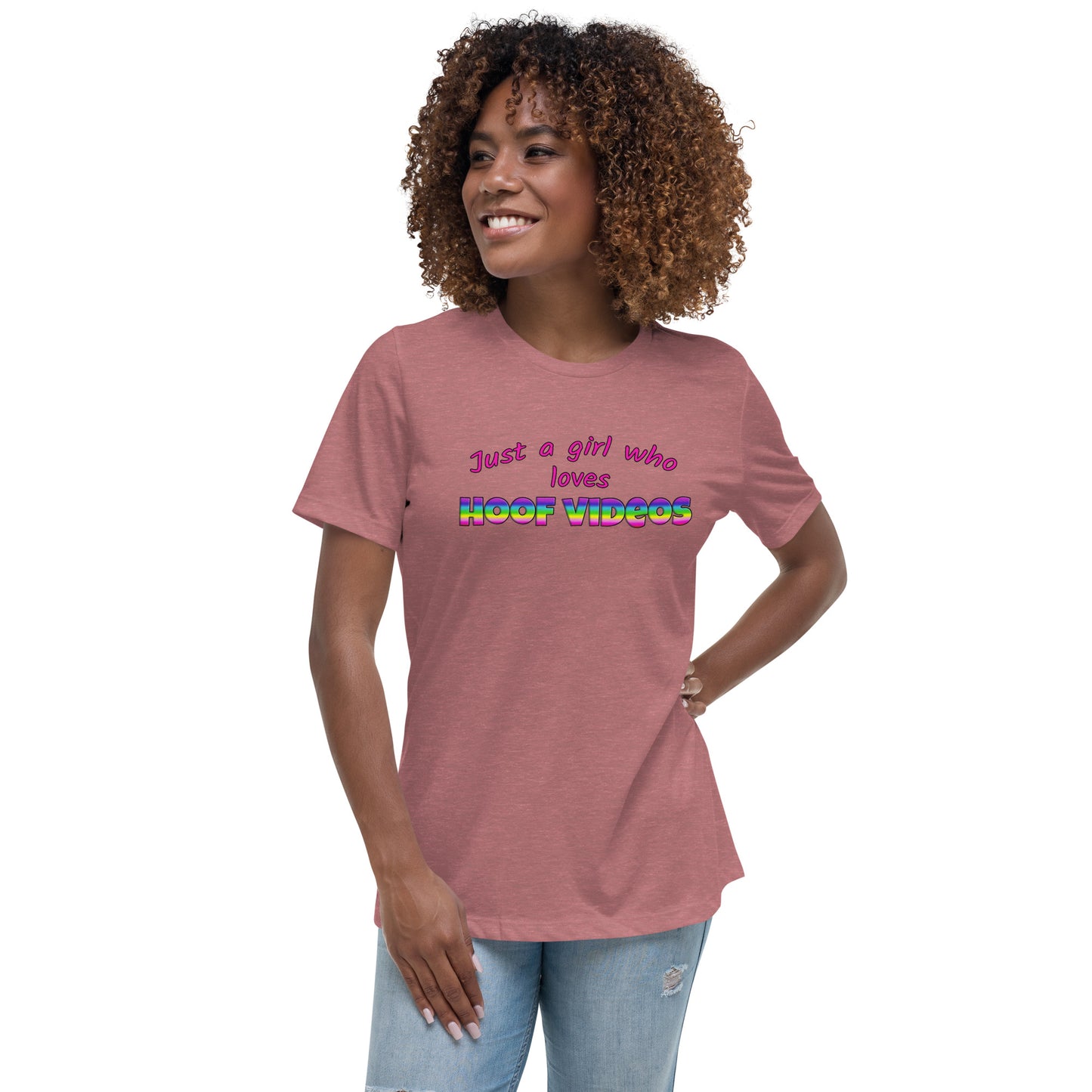 Women's Relaxed T-Shirt hoof videos