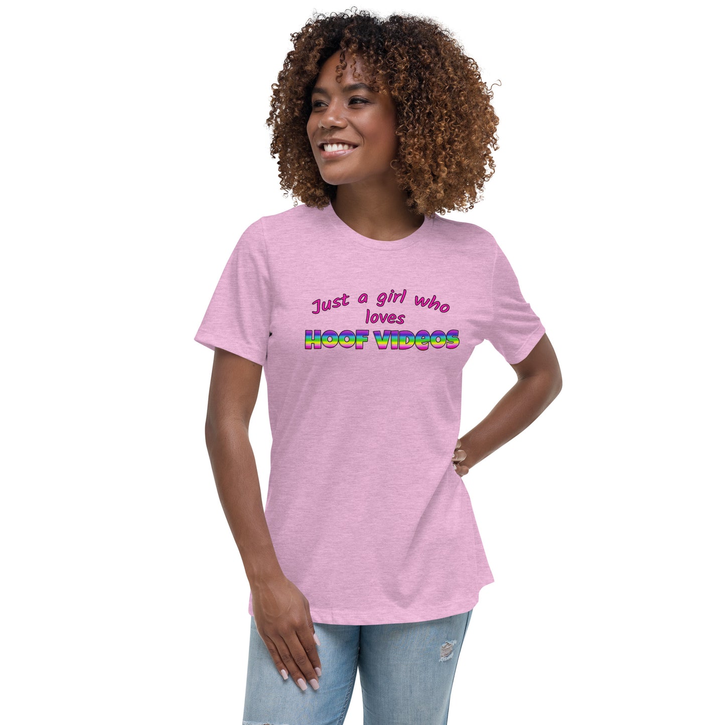 Women's Relaxed T-Shirt hoof videos