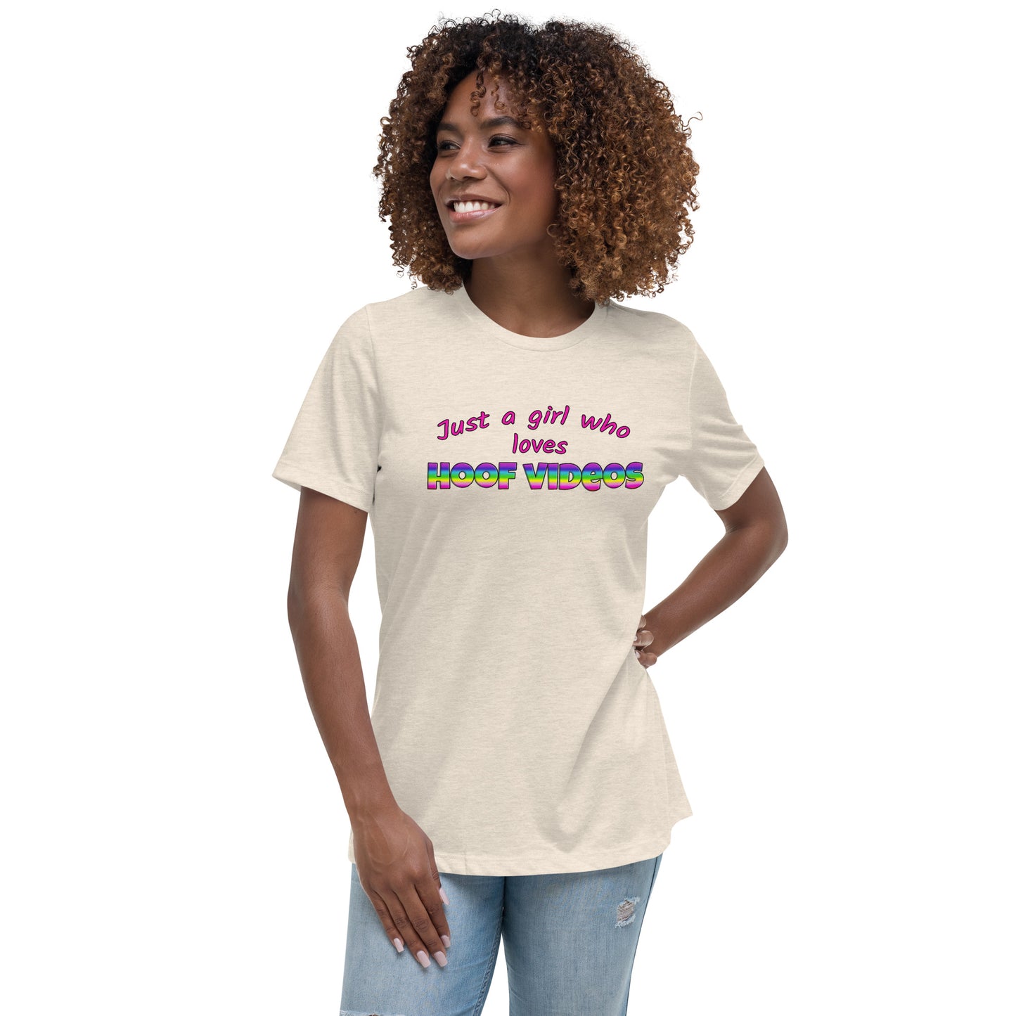 Women's Relaxed T-Shirt hoof videos