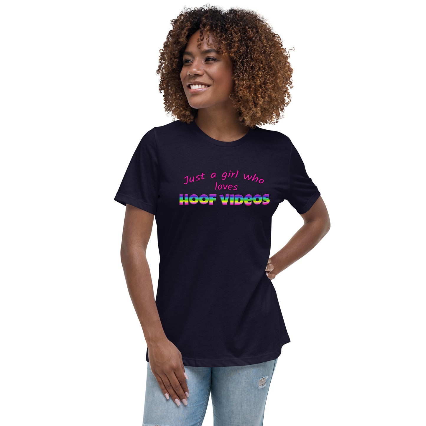 Women's Relaxed T-Shirt hoof videos